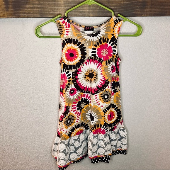 Zaza Couture Girls Flower Dress.  Size 5. - Picture 1 of 5